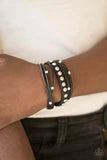 CATWALK It Off - Black Bracelet - Paparazzi Accessories