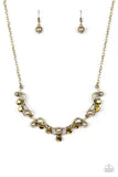 Tie The Knot - Brass Necklace - Paparazzi Accessories