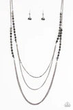 Paparazzi ♥ Shimmer Showdown - Black ♥ Necklace