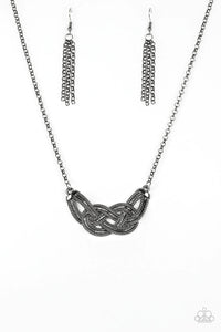 Paparazzi ♥ Nautically Naples - Black ♥ Necklace