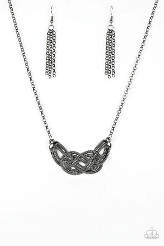 Paparazzi ♥ Nautically Naples - Black ♥ Necklace