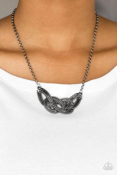 Paparazzi ♥ Nautically Naples - Black ♥ Necklace