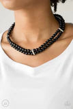 Paparazzi Put On Your Party Dress - Black Necklace