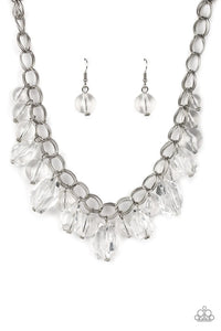 Paparazzi ♥ Gorgeously Globetrotter - White ♥ Necklace