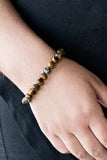 PAPARAZZI "CENTERED" BROWN URBAN BRACELET