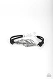 PAPARAZZI "FASTER THAN FLIGHT" BLACK BRACELET