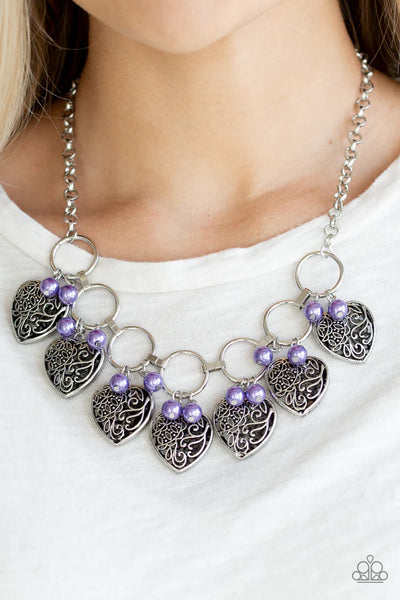 Paparazzi  Very Valentine - Purple  Necklace