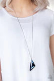 Ultra Sharp - Blue Necklace - Paparazzi Accessories