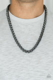 Paparazzi Big Talker Black Urban Necklace MENS