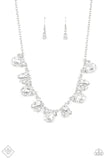 BLING to Attention - White Necklace - Paparazzi Accessories