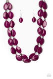 Two-Story Stunner - Purple Necklace - Paparazzi Accessories