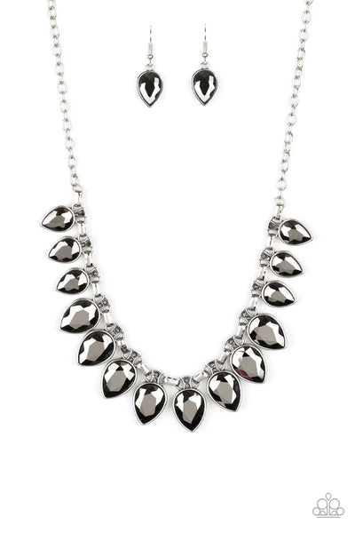 FEARLESS Is More - Silver Necklace-Paparazzi