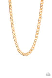 Omega Gold Urban Necklace - Paparazzi Accessories