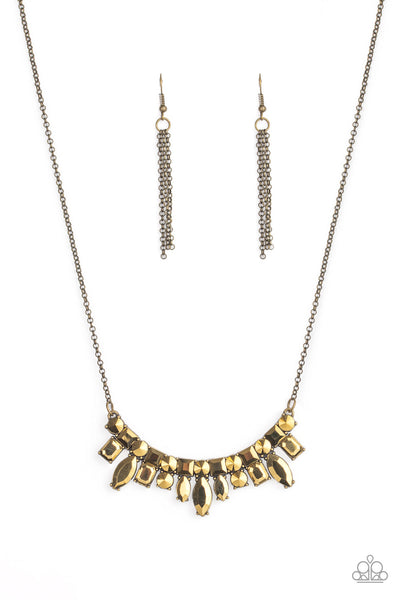 Wish Upon a ROCK STAR - Brass Paparazzi Necklace