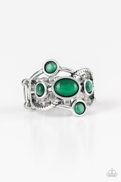 Moon Mood - Green Paparazzi Ring