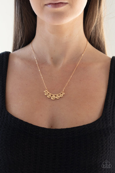 Melodic Metallics - Gold Paparazzi Necklace