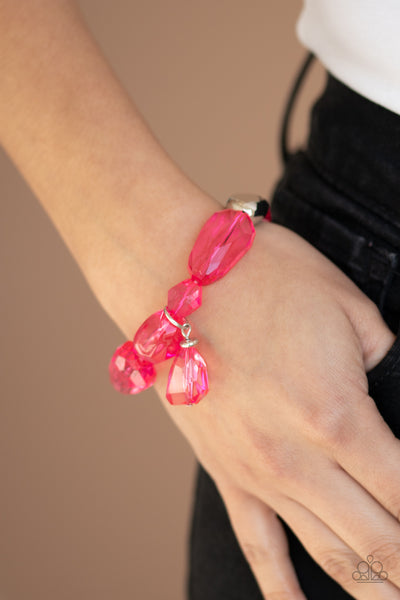 Gemstone Glamour - Pink Paparazzi Bracelet