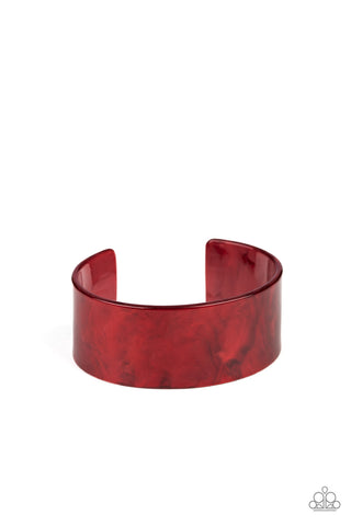 Glaze Over - Red Paparazzi Bracelet