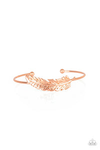 How Do You Like This FEATHER? - Copper Paparazzi Bracelet