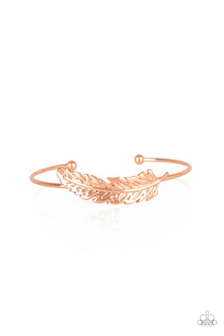 How Do You Like This FEATHER? - Copper Paparazzi Bracelet