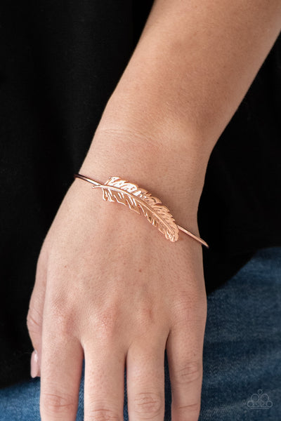 How Do You Like This FEATHER? - Copper Paparazzi Bracelet