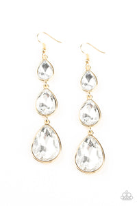 Metro Momentum - Gold Paparazzi Earrings