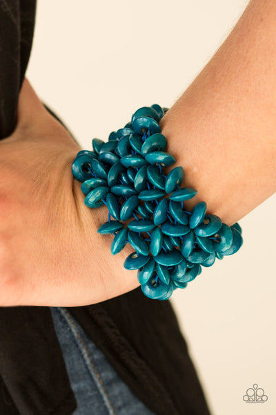 Hawaii Haven - Blue Paparazzi Bracelet