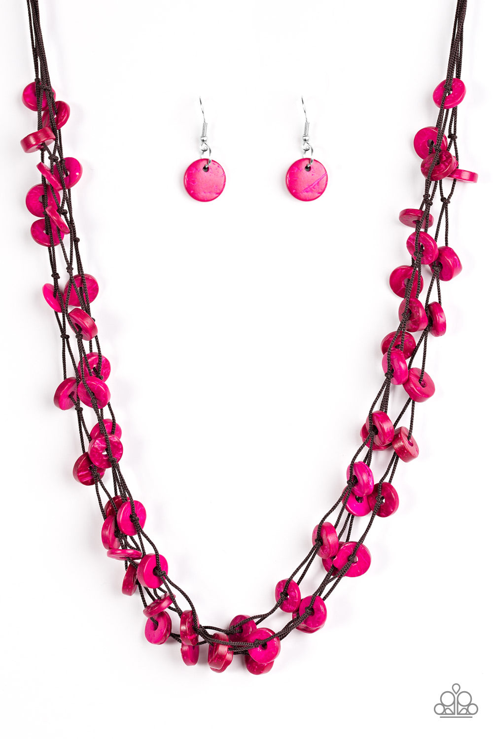 Hoppin Honolulu - Pink Paparazzi Necklace