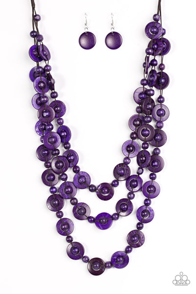 Bermuda Belle - Purple Paparazzi Necklace