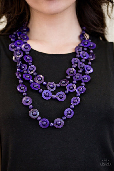 Bermuda Belle - Purple Paparazzi Necklace