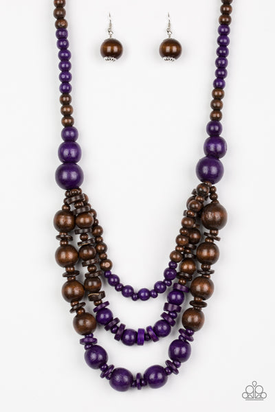 Rio Rainbows - Purple Paparazzi Necklace