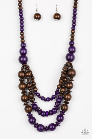 Rio Rainbows - Purple Paparazzi Necklace