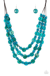 Barbados Bopper - Blue Paparazzi Necklace