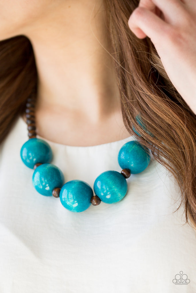 Paparazzi Abstract Adornment - Blue Necklace ♢ GlaMarous Titi Jewels