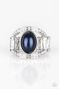 Radiating Riches - Blue Paparazzi Ring