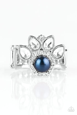 Crown Coronation - Blue Paparazzi Ring