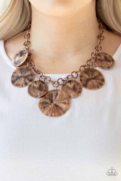 Barely Scratched The Surface - Copper Paparazzi Necklace