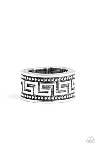 Tycoon Tribe - Silver Paparazzi Ring