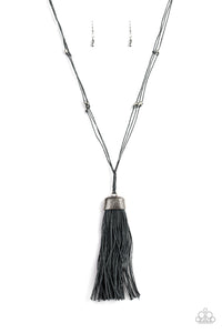 Brush It Off - Silver Paparazzi Necklace