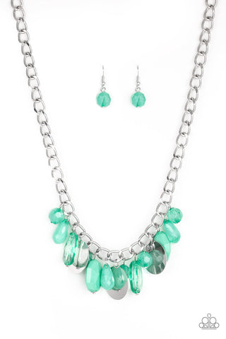 Treasure Shore - Green Paparazzi Necklace