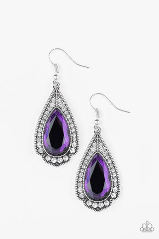 Superstar Stardom - Purple Paparazzi Earrings