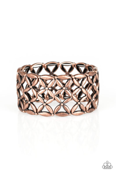 The Big BLOOM - Copper Paparazzi Bracelet