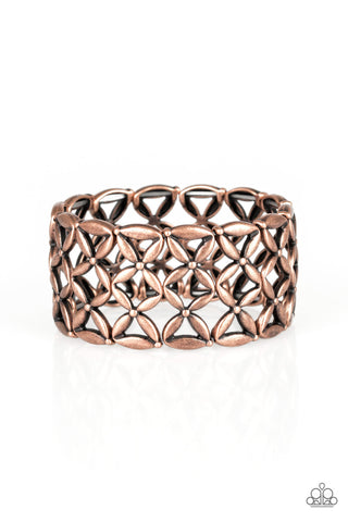 The Big BLOOM - Copper Paparazzi Bracelet