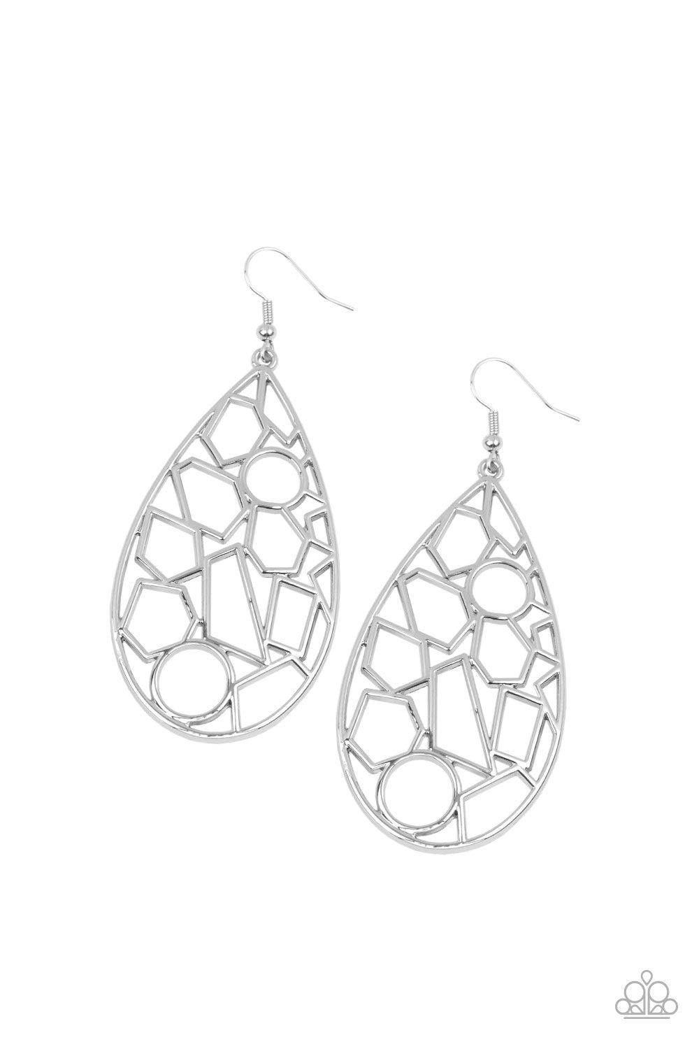 Paparazzi Reshaped Radiance - Silver Earrings