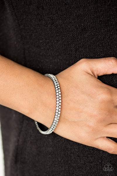 Decked out in DIAMONDS black Paparazzi bracelet