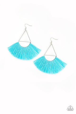 Modern Mayan Blue Paparazzi Fringe Earring