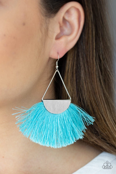 Modern Mayan Blue Paparazzi Fringe Earring