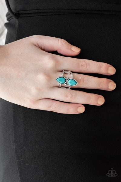 Simply Saharan - Blue Paparazzi Ring