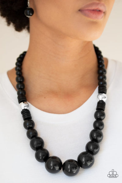 Paparazzi Panama Panorama-black Necklace