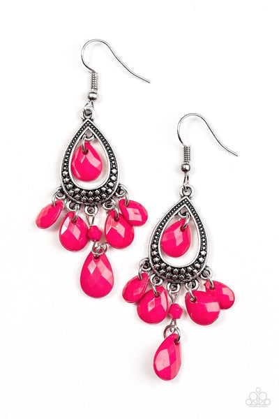 Enjoy The Wild Things Pink Earrings